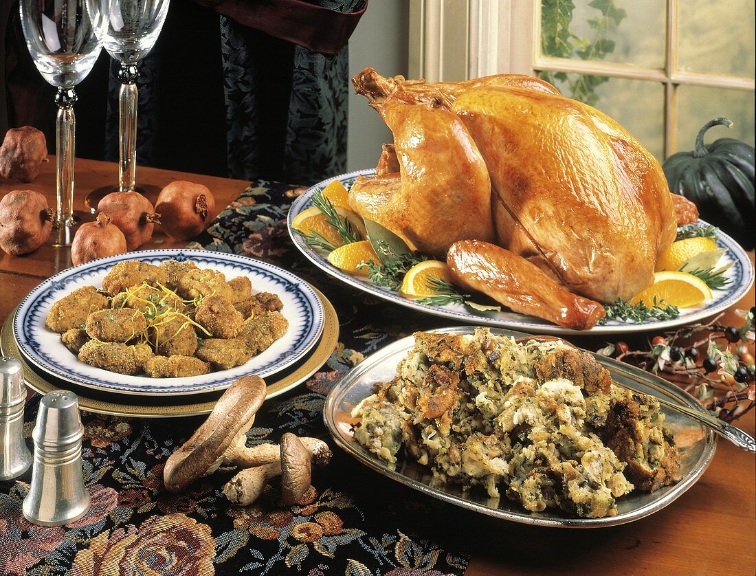 Roast Turkey Buffet with Stuffing