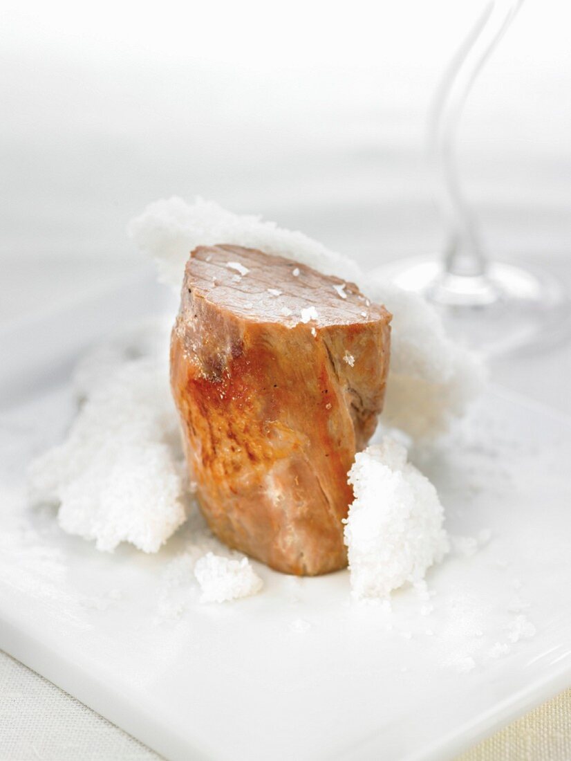 Spanish pork fillet in salt crust