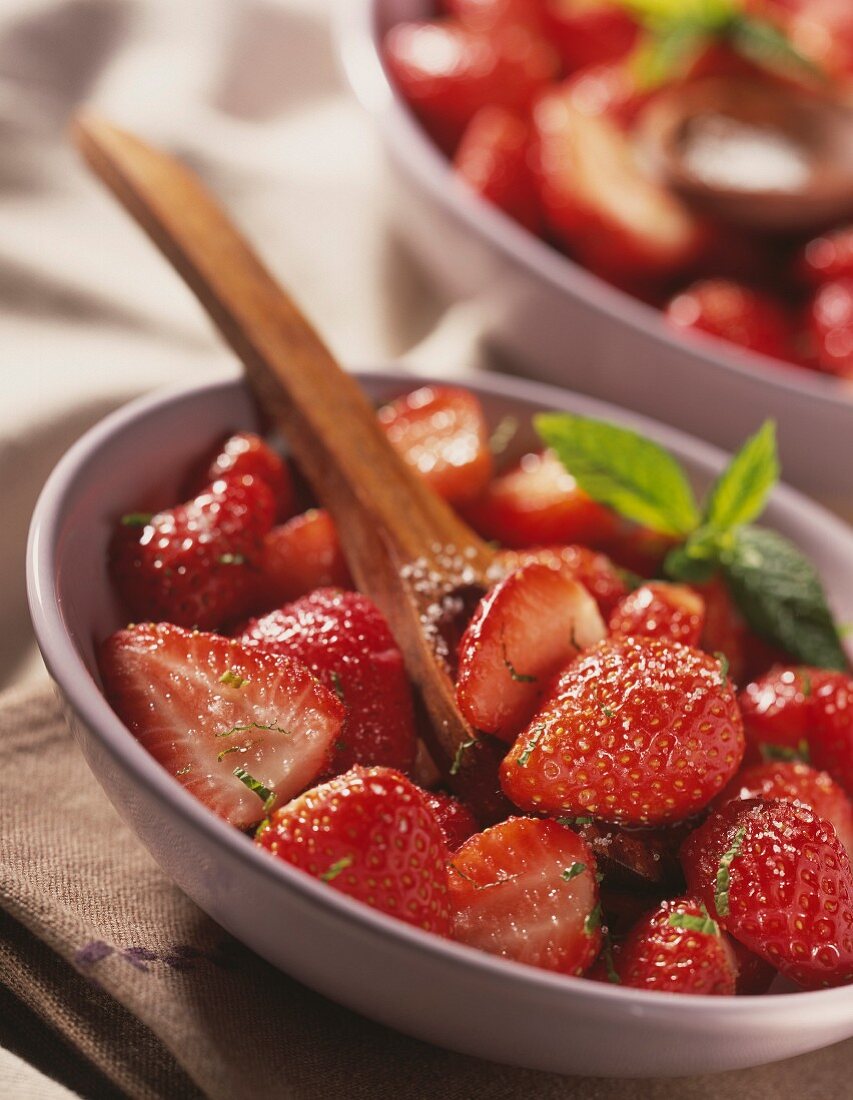 Moroccan-style strawberry salad