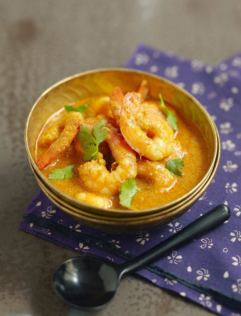 Shrimp and coconut milk curry