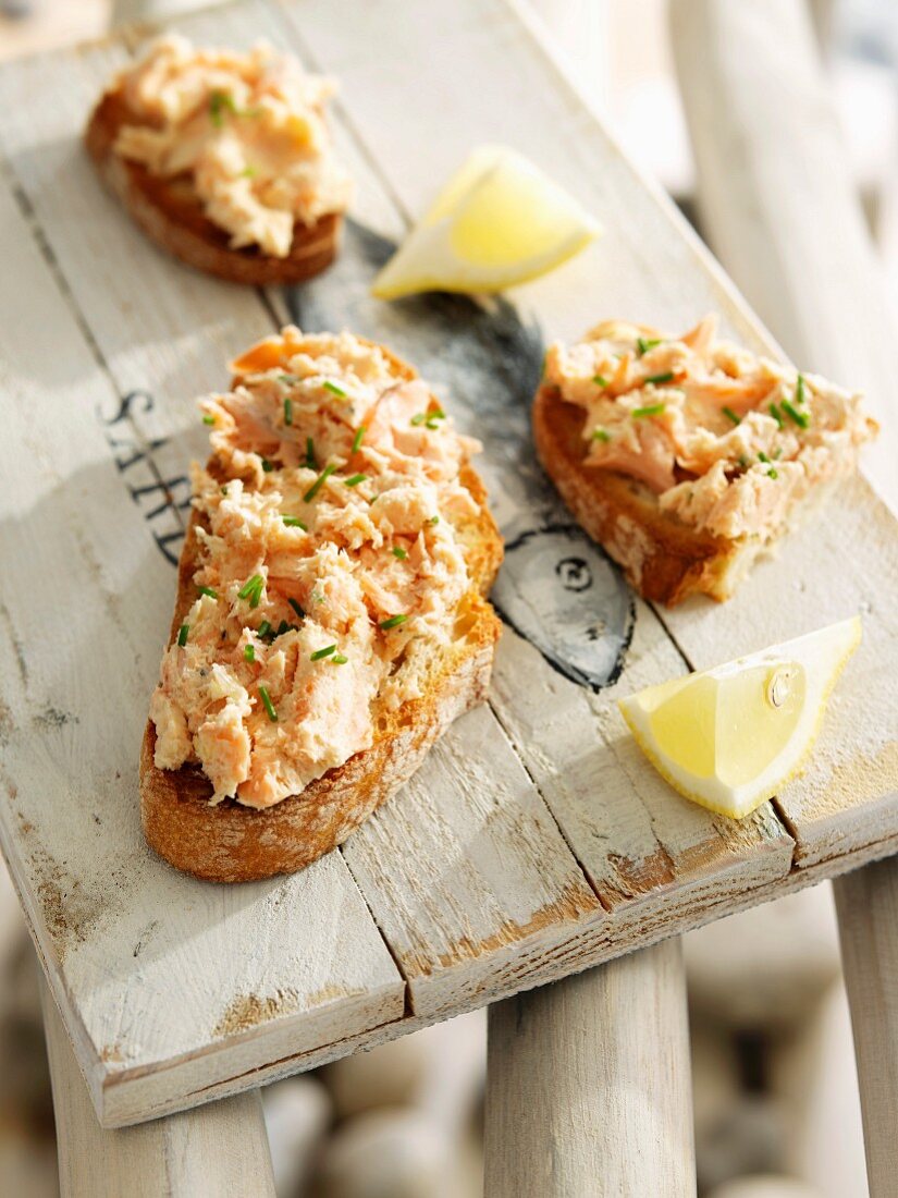 Potted sardines on toast