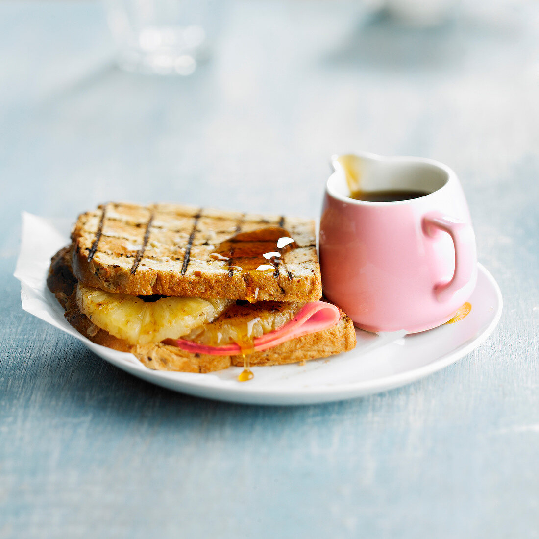 Gammon and pineapple toasted sandwich