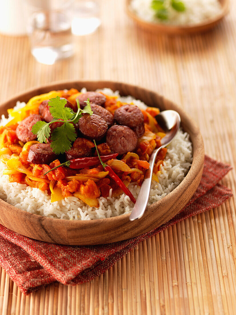 Rougail with sausages