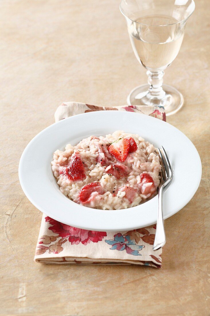 Süsses Risotto mit Erdbeeren