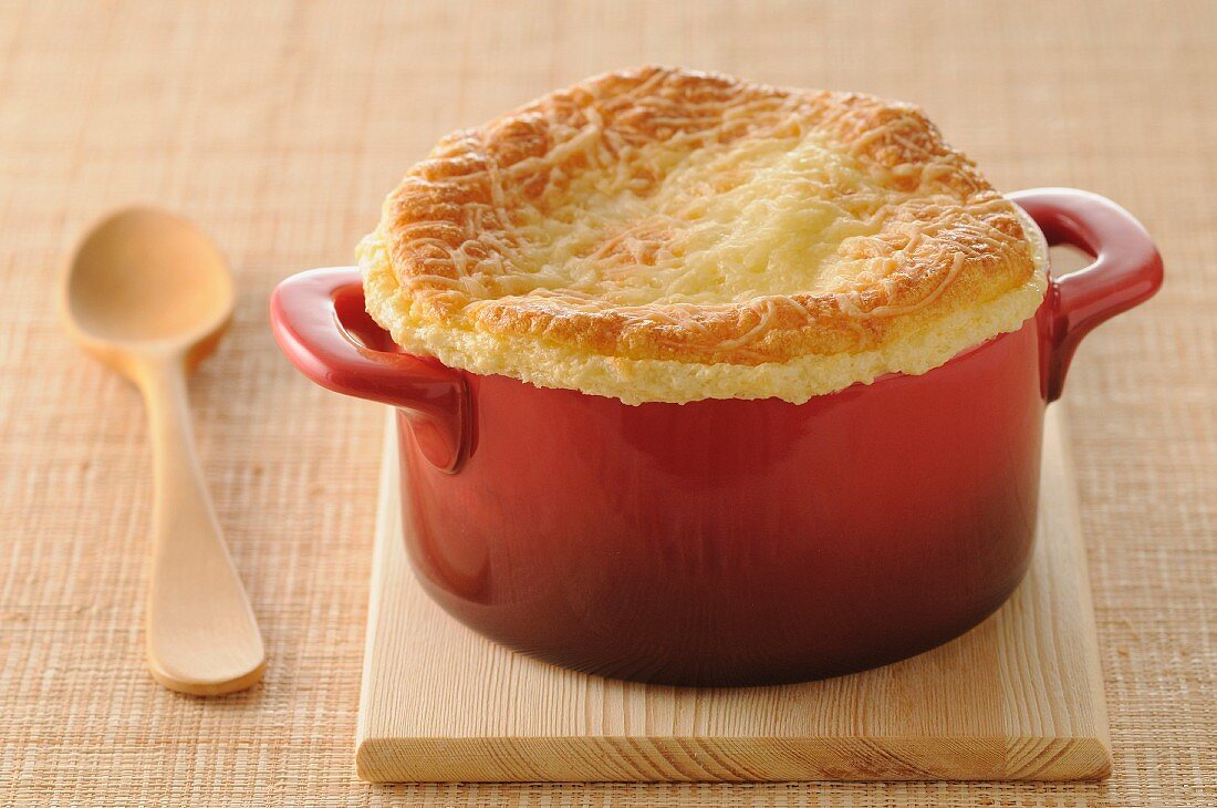 Traditional cheese soufflé