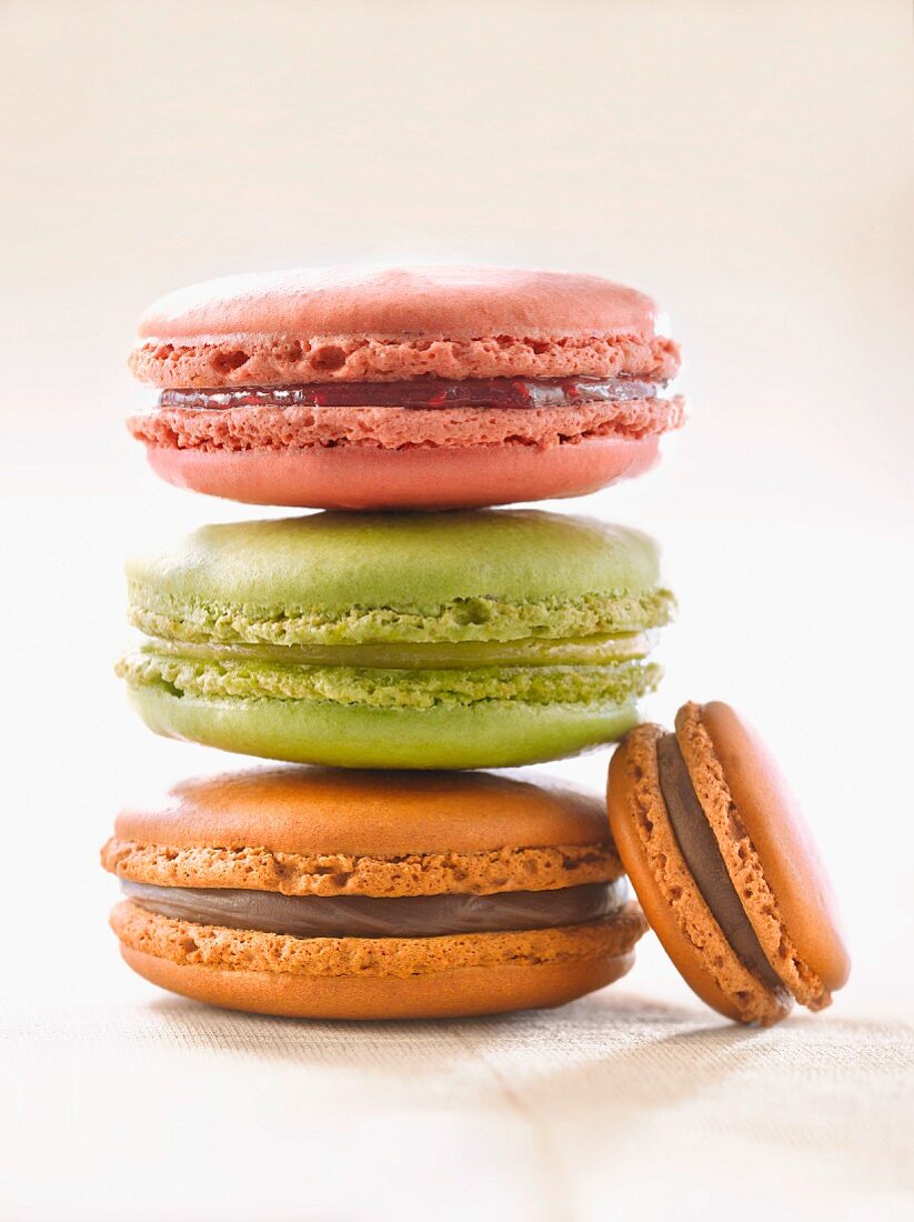 Verschiedene Macarons