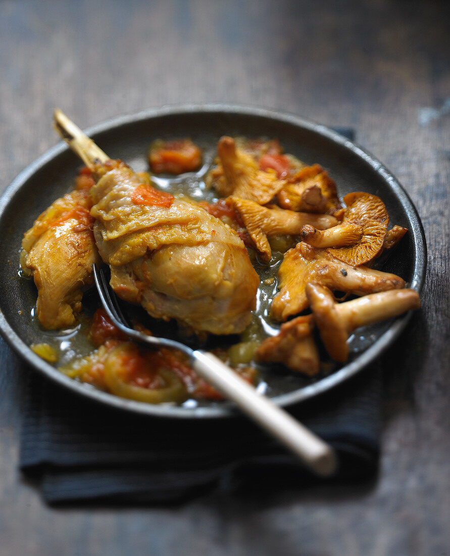 Bresse chicken with saffron