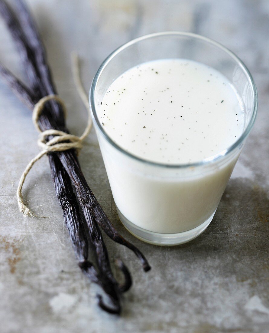 Vanilla-flavored milk