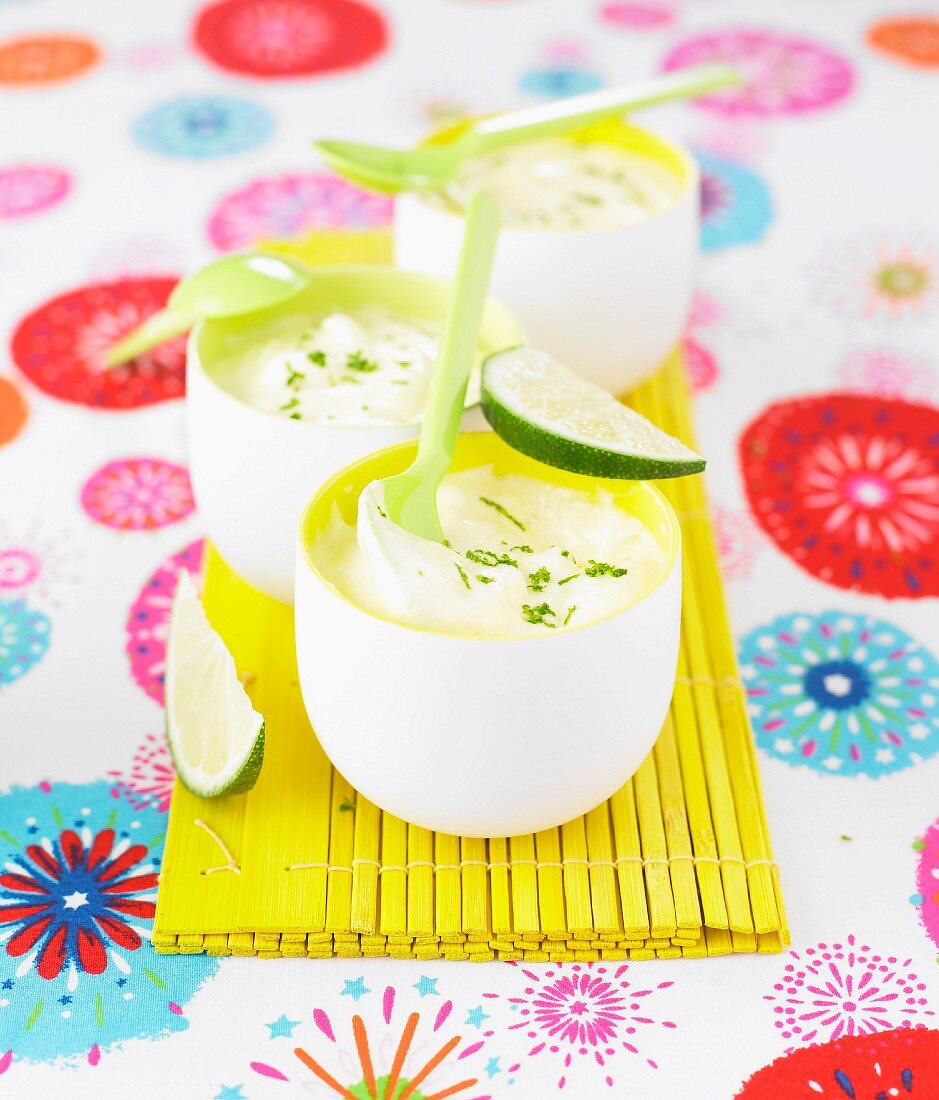 Lime mousse