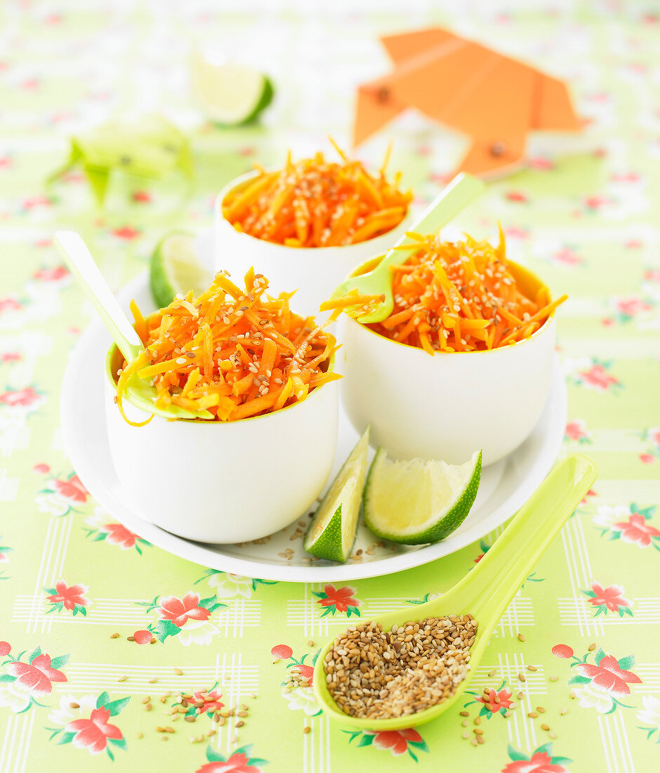 Karottensalat mit Sesam