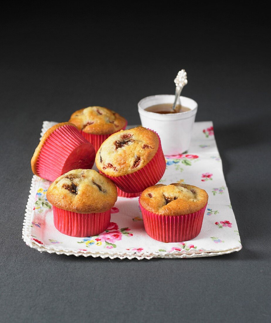 Fig-honey muffins