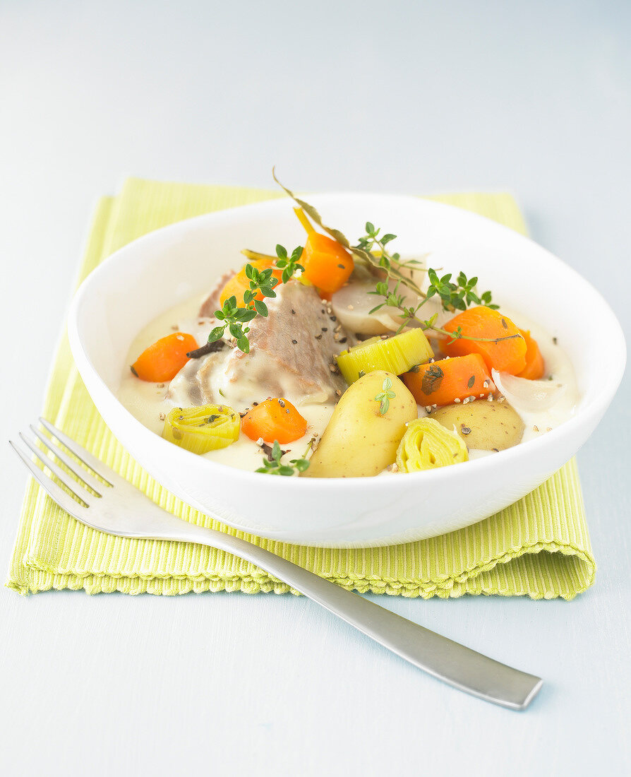 Veal blanquette