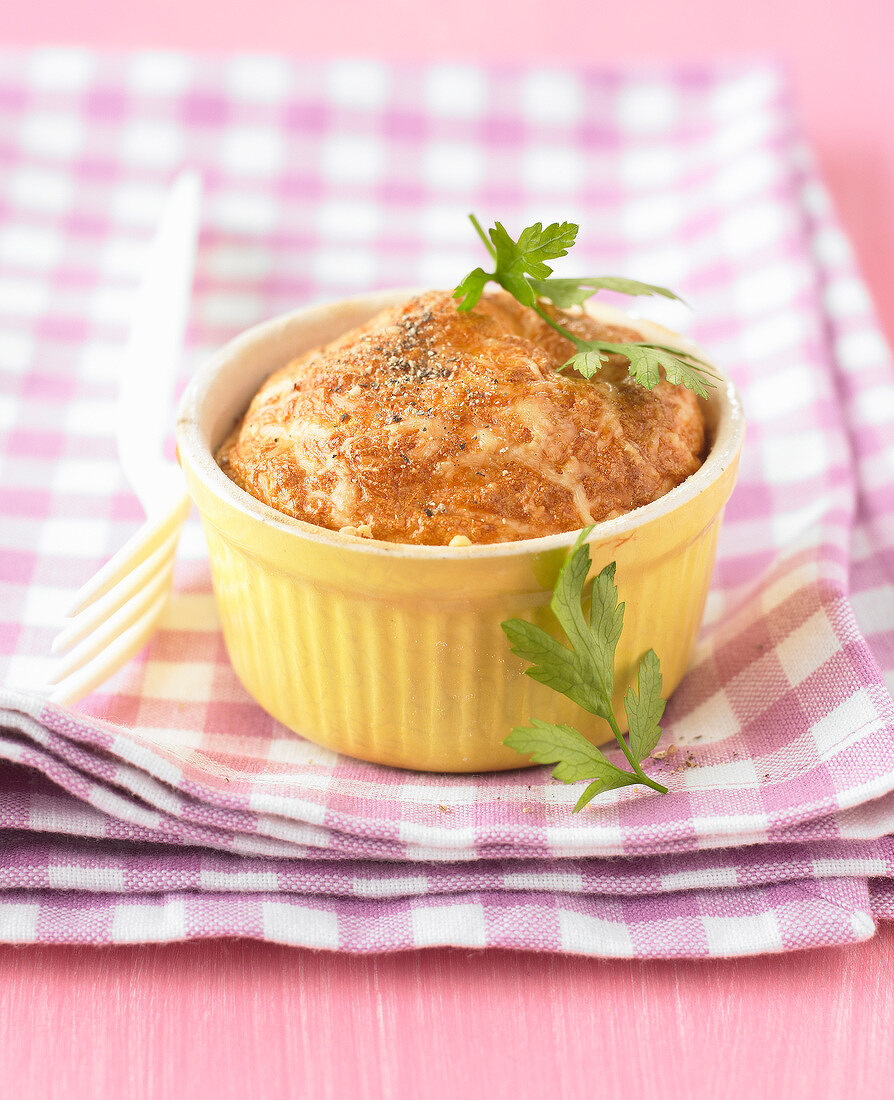 Soufflé au fromage (traditionelles Käsesoufflé, Frankreich)