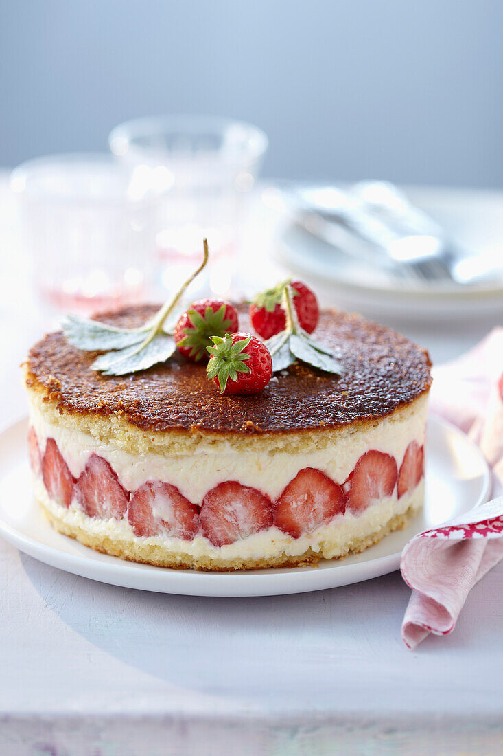 Fraisier (Erdbeertorte)