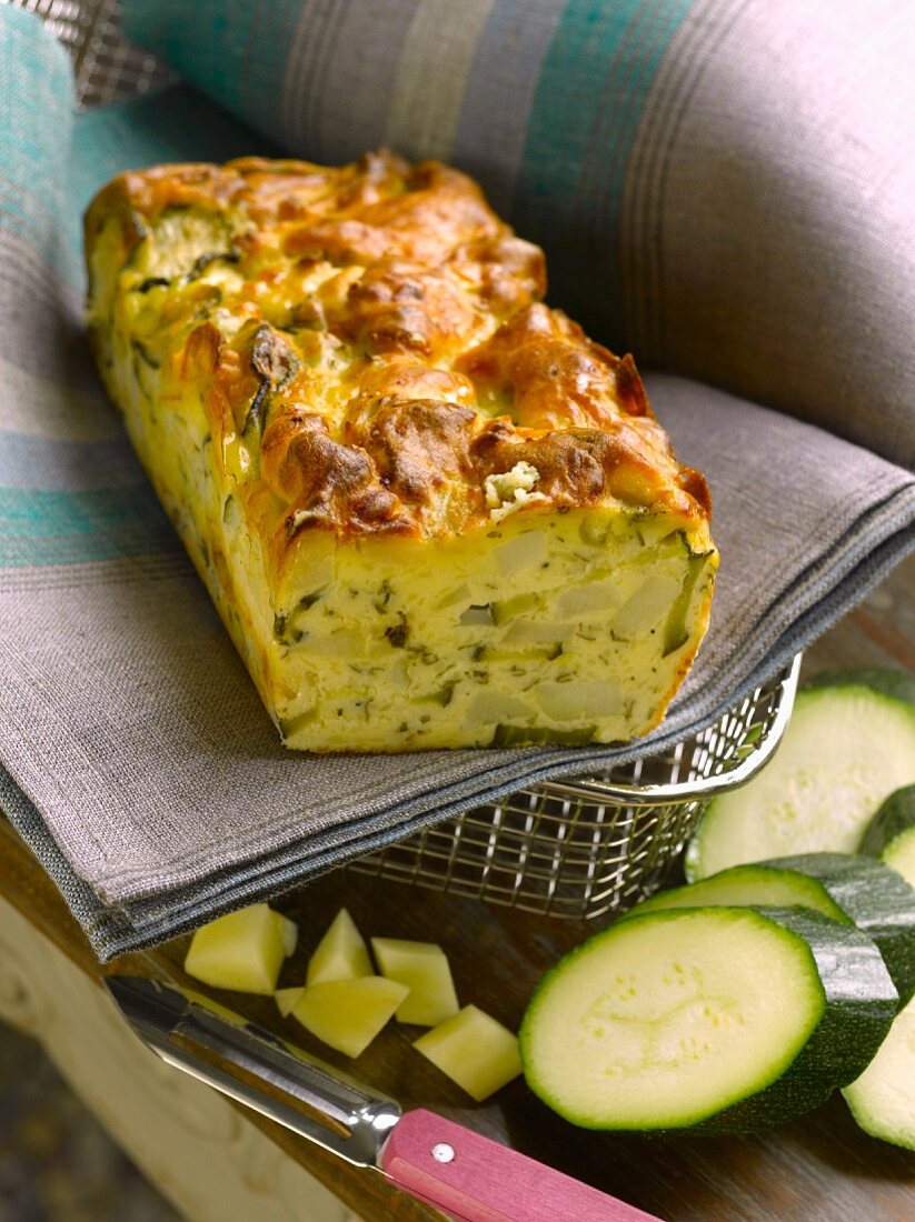 Zucchini and potato cake