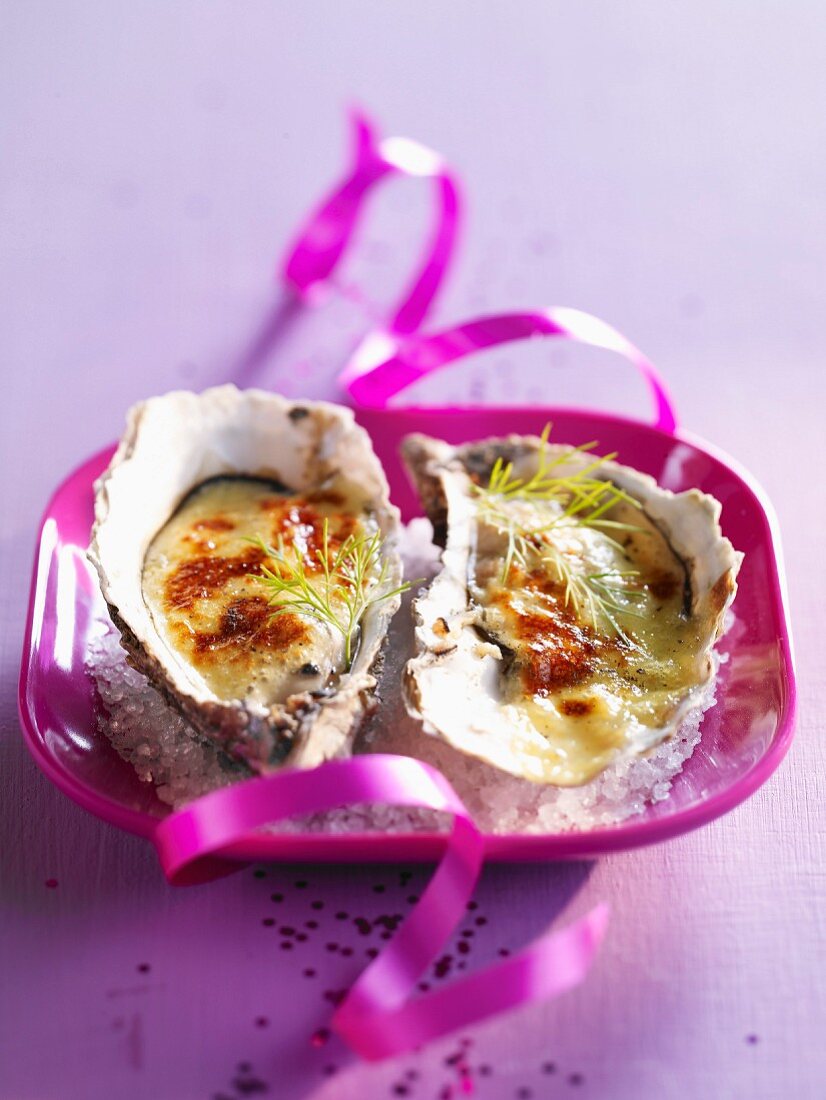 Oysters with zabaglione