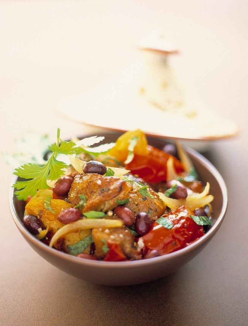 Lamb and vegetable Tajine