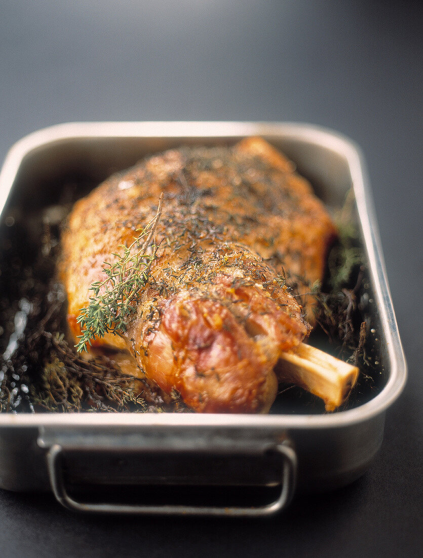 Shoulder of lamb with thyme