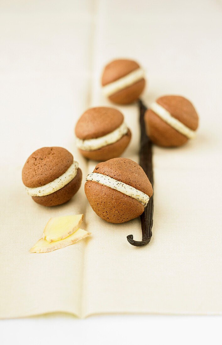 Schokoladen-Ingwer-Whoopies