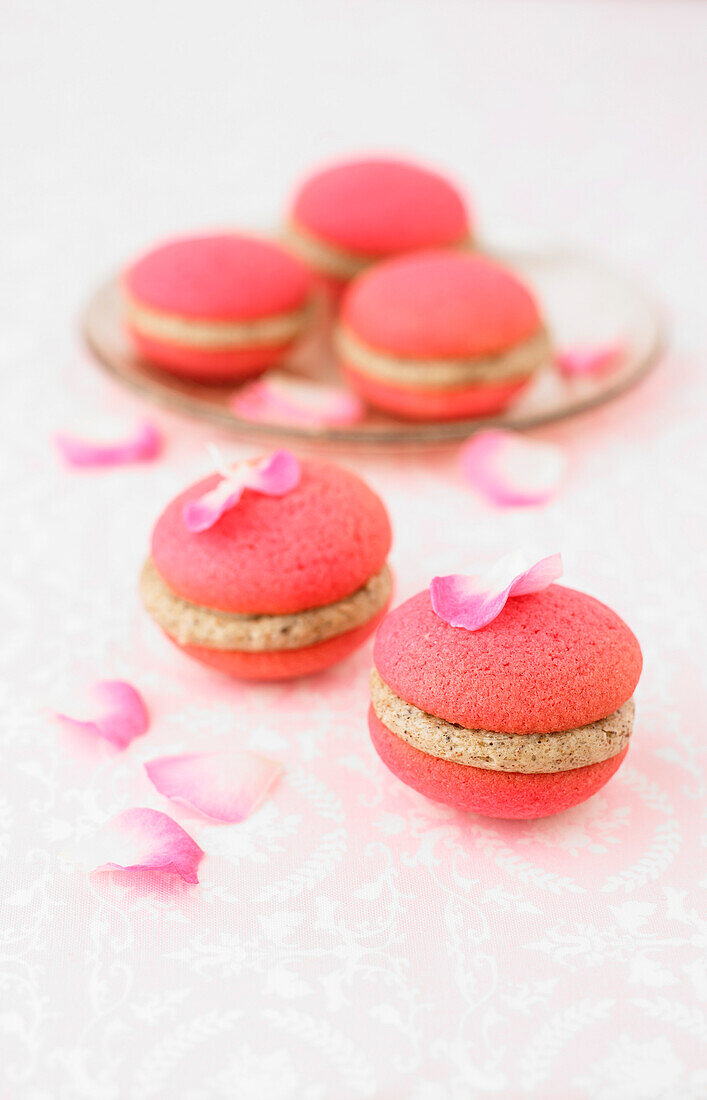 Rose water and Masala chai Whoopies