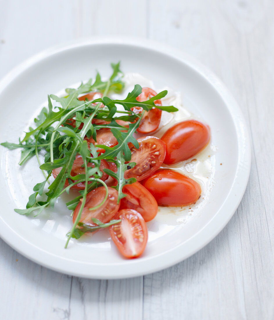 Tomaten-Rucola-Salat