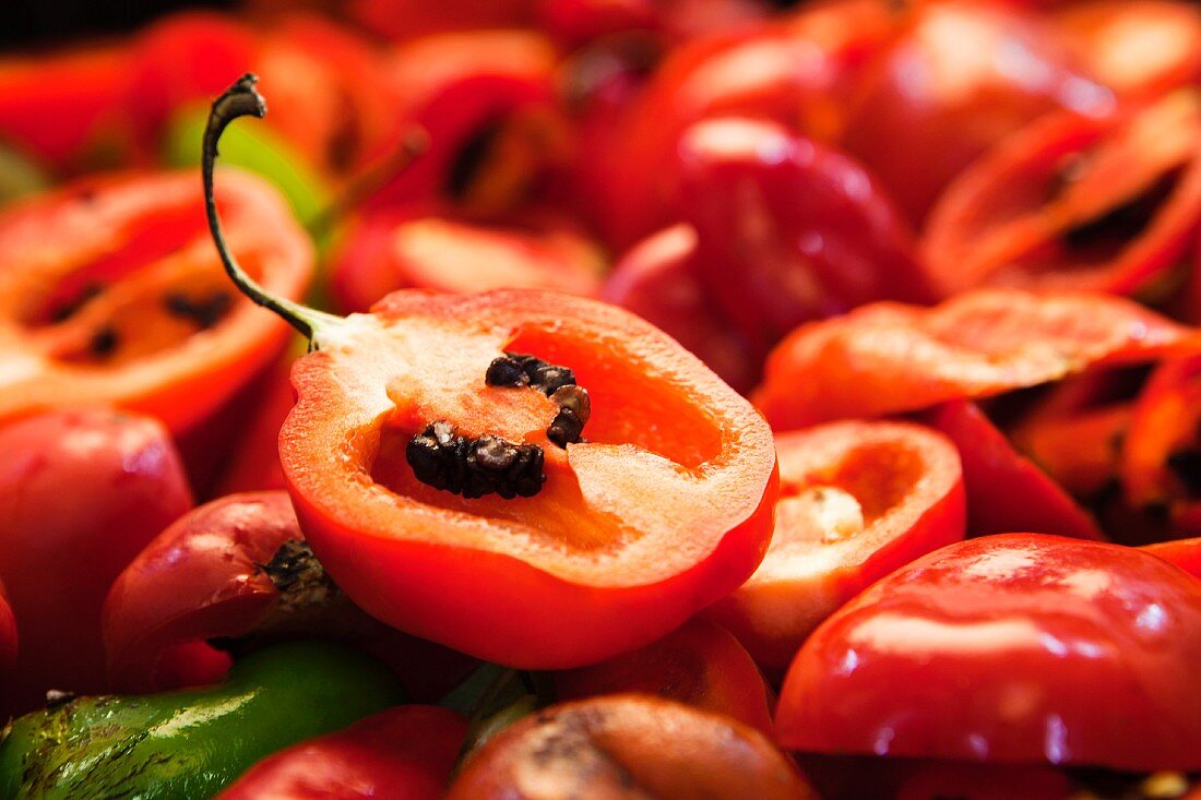 Rote Paprika (Close Up)