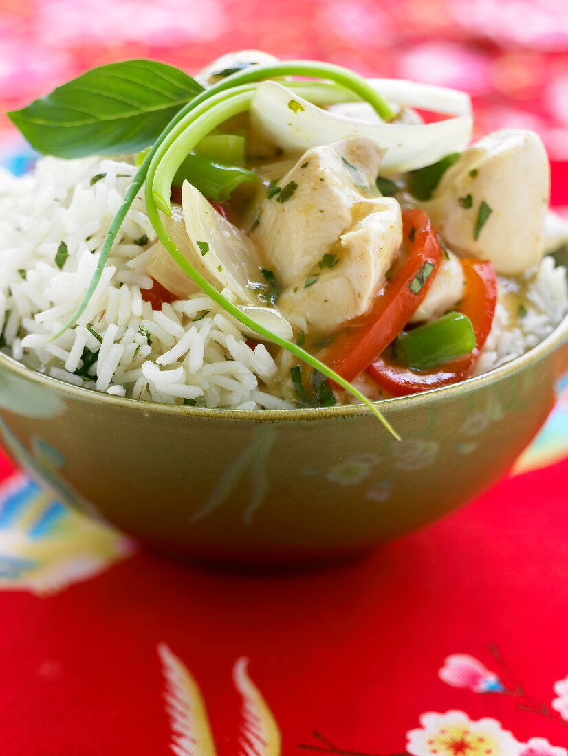 Thai-style chicken with basil