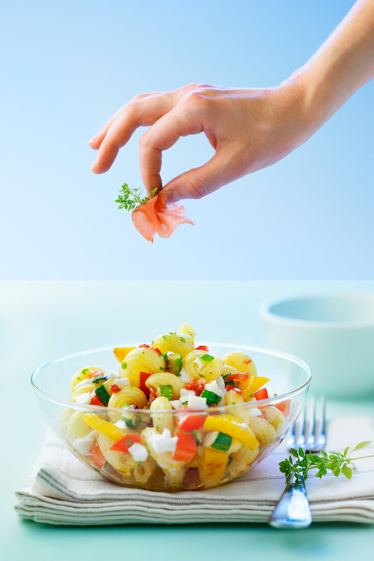 Italian-style pasta salad