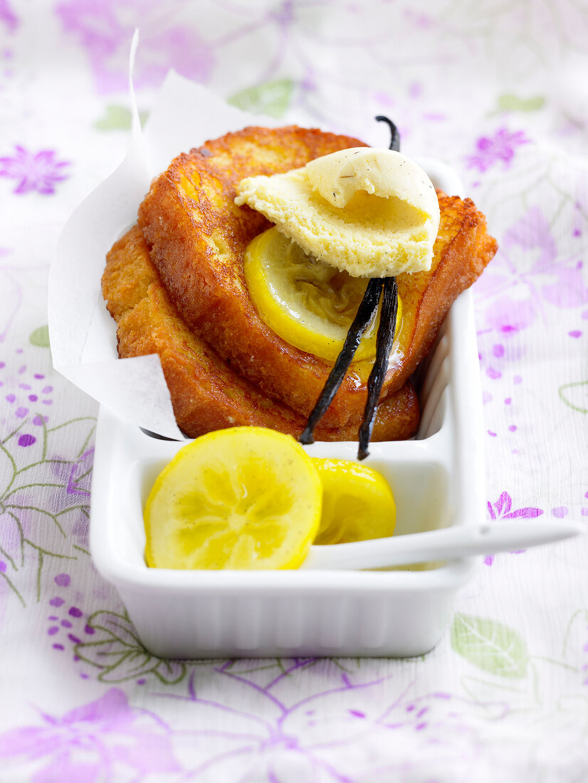 French toast-style lemon cake