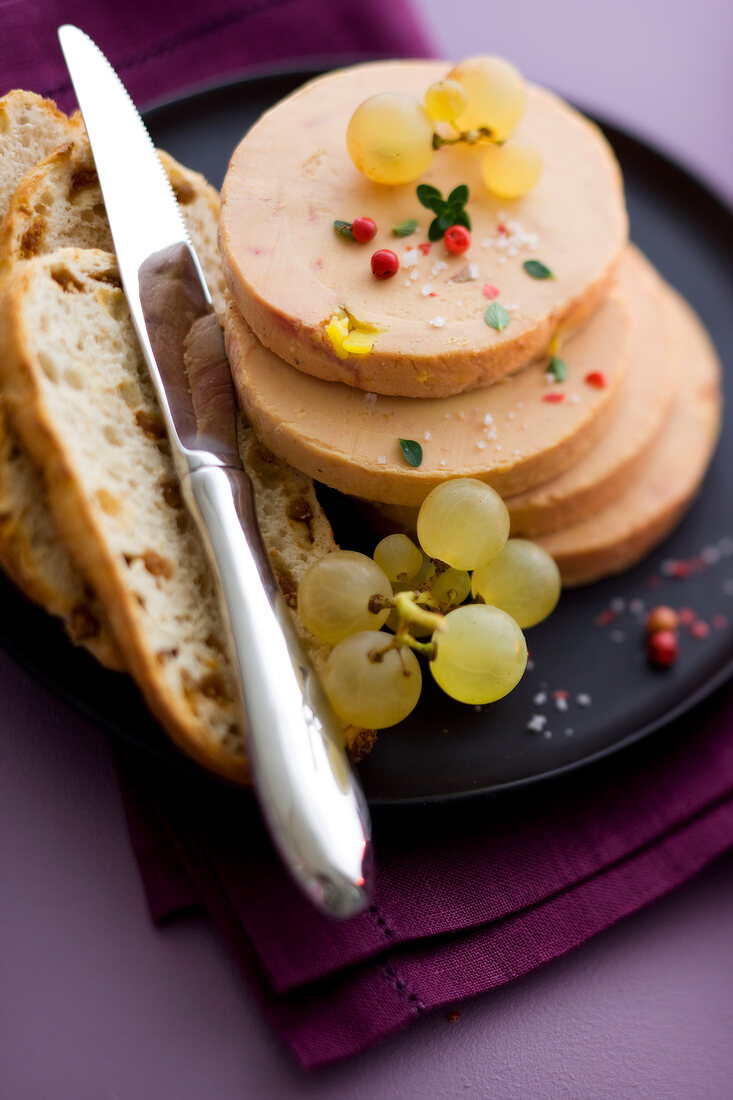 Slices of foie gras