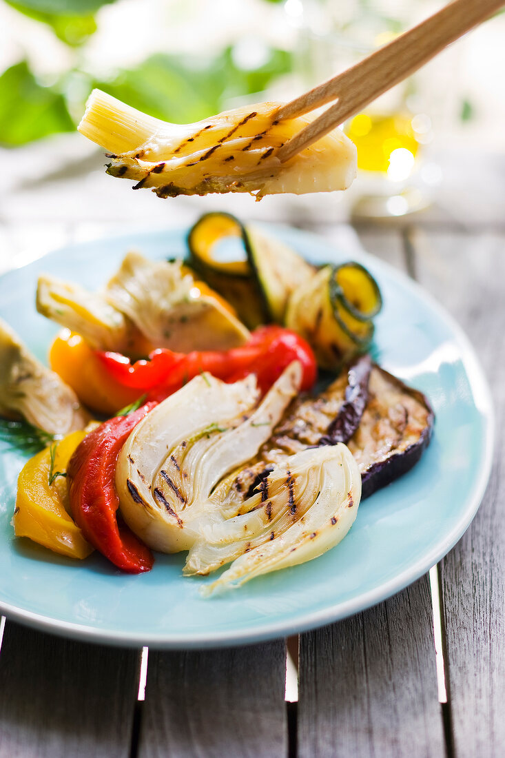 Mixed grilled vegetables