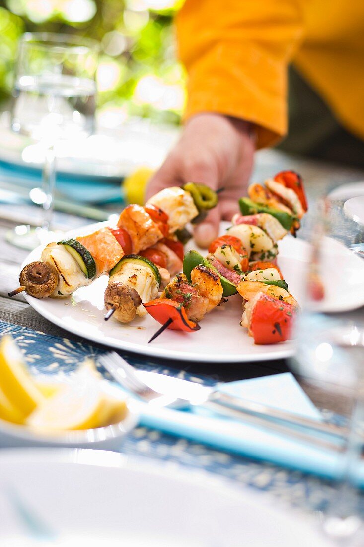 Fish brochettes