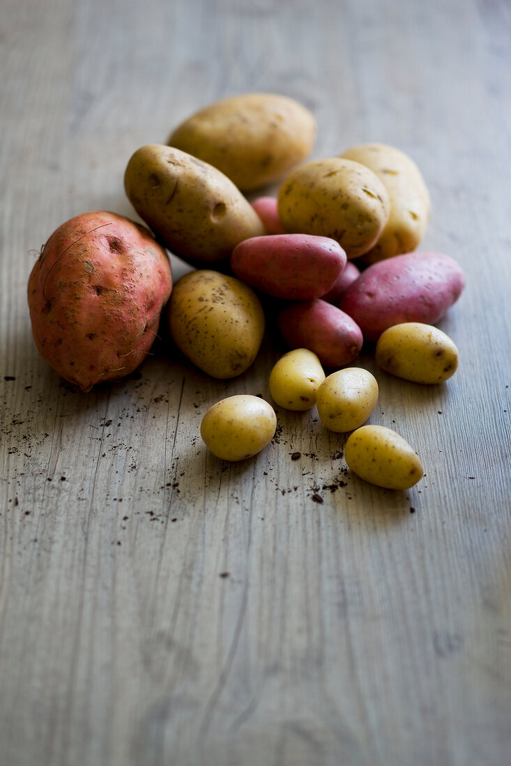 Kartoffeln in verschiedenen Farben