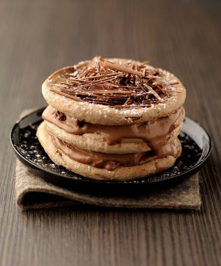 Petit vacherin au chocolat (Schoko-Baiser-Törtchen, Frankreich)