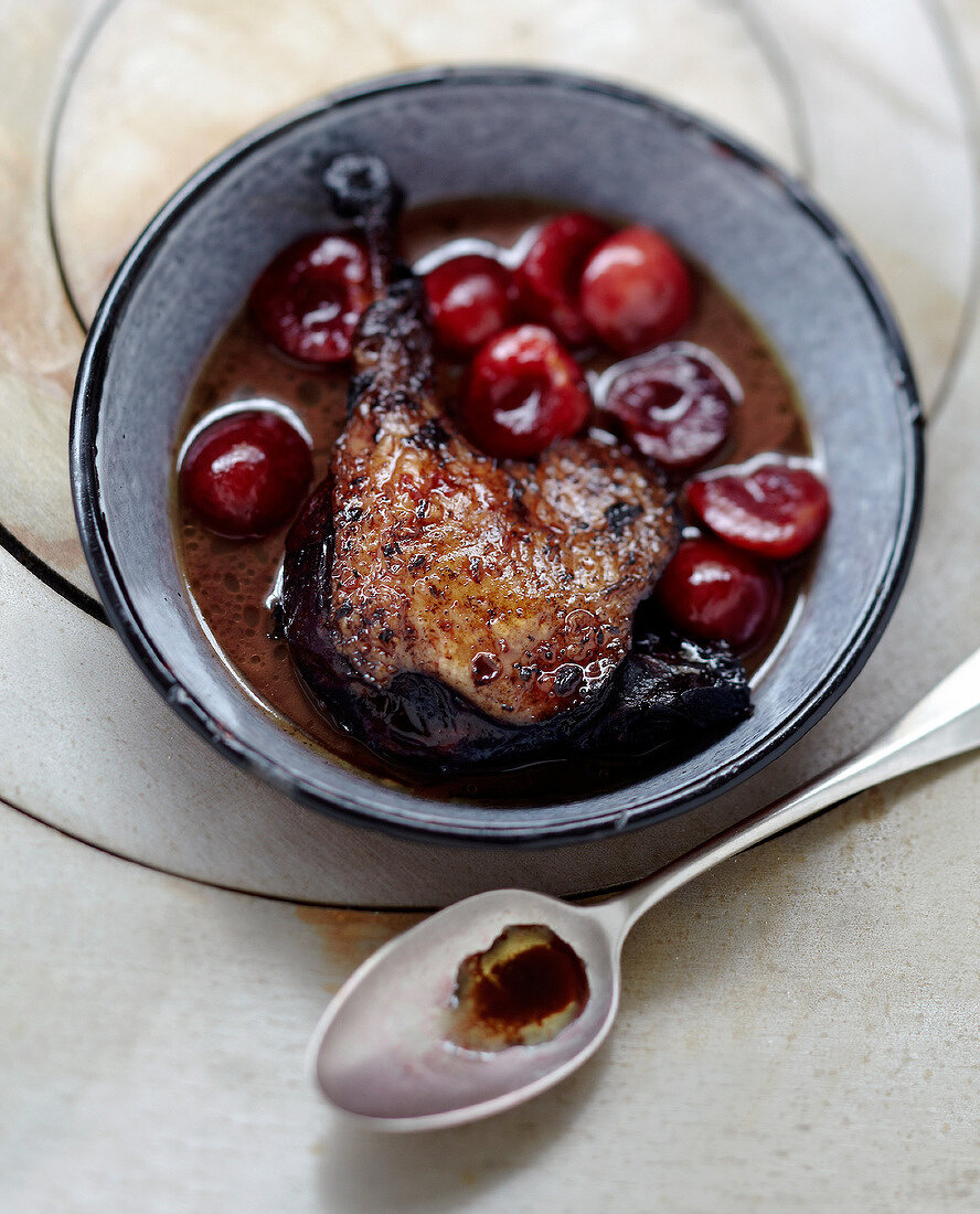 Duck with Montmorency cherries