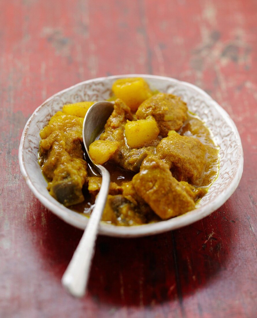 Colombo de Porc (Schweinefleisch-Curry mit Colombo-Gewürz, französische Antillen)