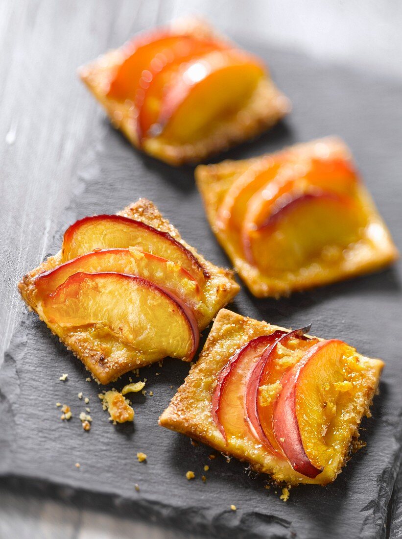 Nectarine-ginger tartlet