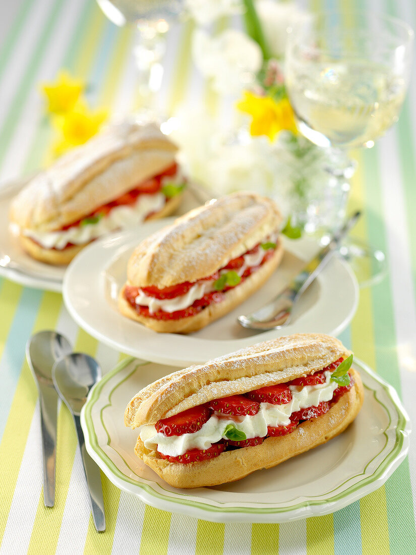 Strawberry Eclairs