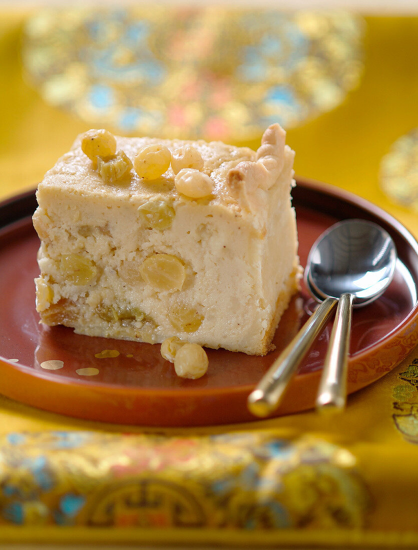 Vatrouchka (Käsekuchen mit Rosinen, Russland)