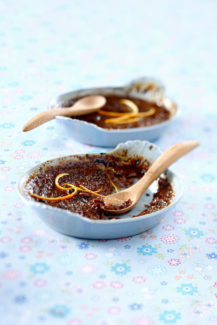 Chocolate-orange Crèmes brûlées