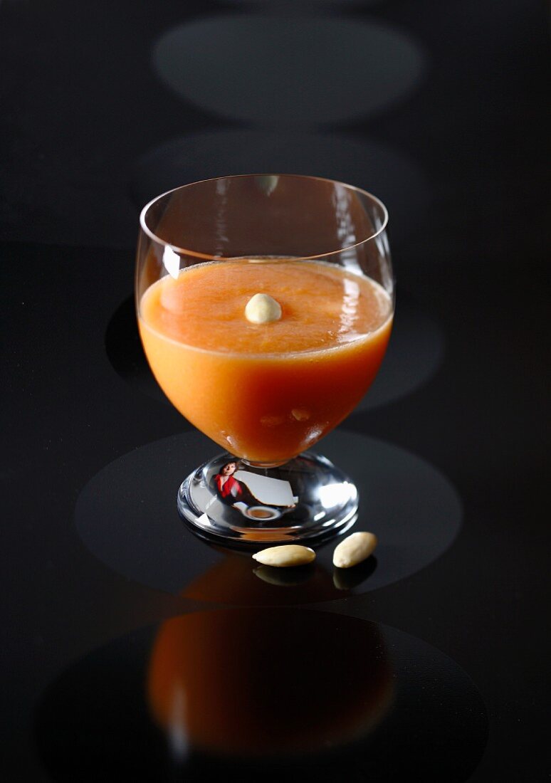 Melon,apricot and almond juice