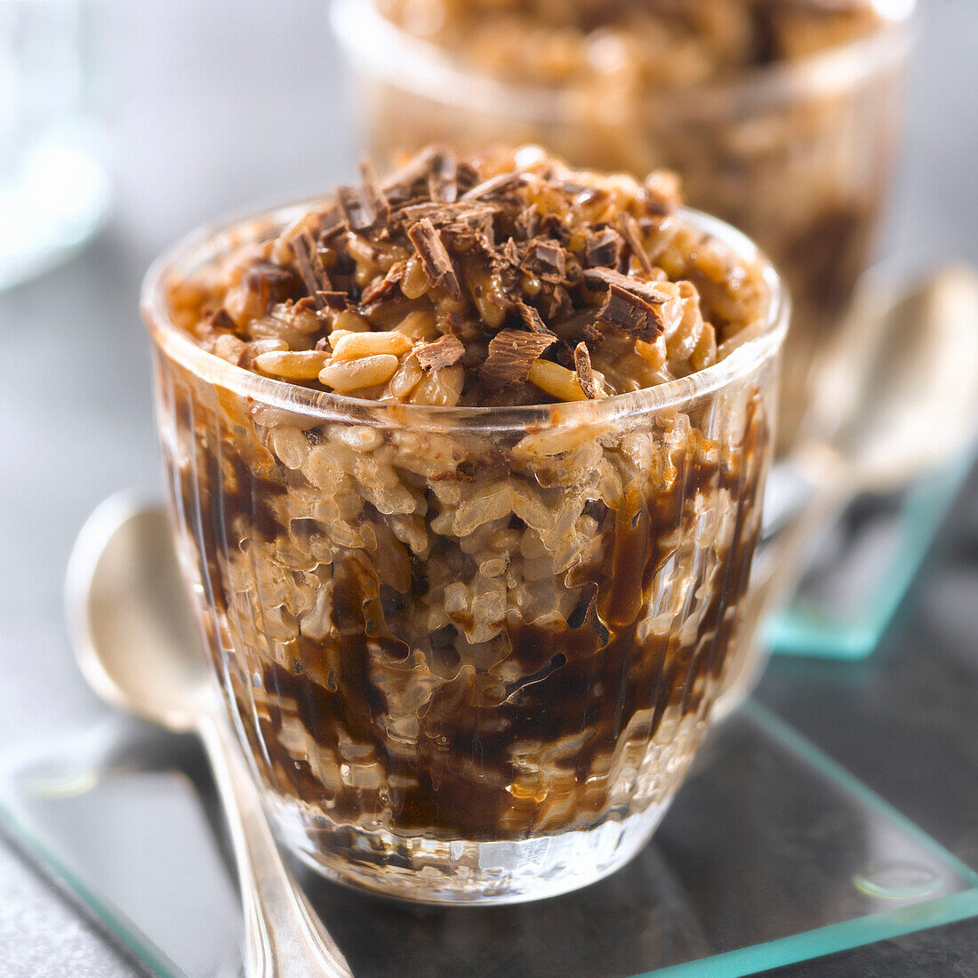 Tiramisu-style rice pudding