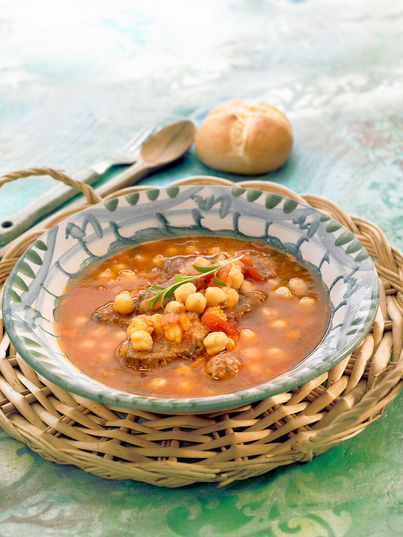 Meat and chickpea stew