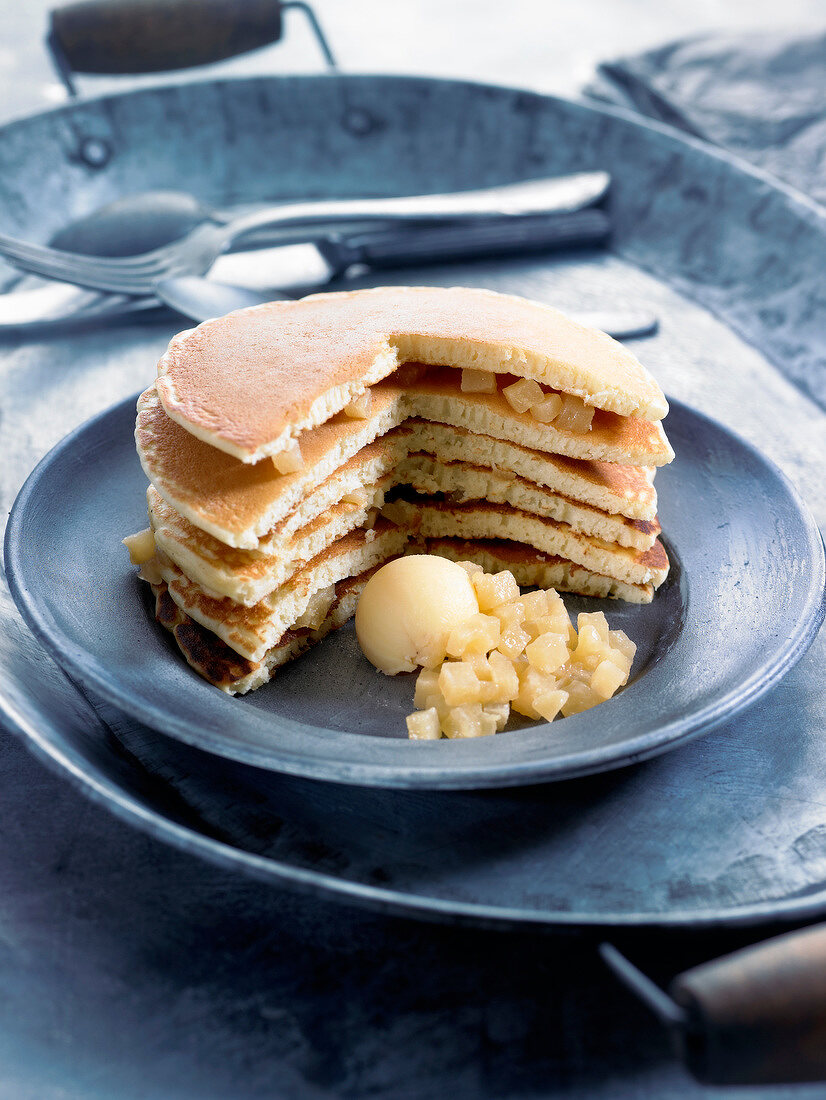 Pancake-Birnen-Kuchen