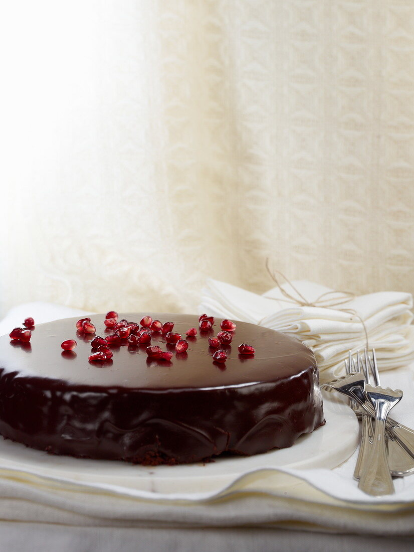 Chocolate and pomegranate seed Miroir