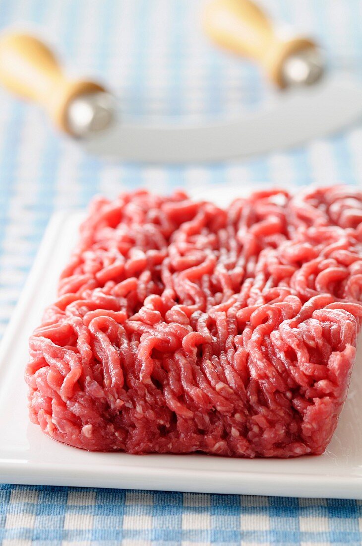 Raw hamburger