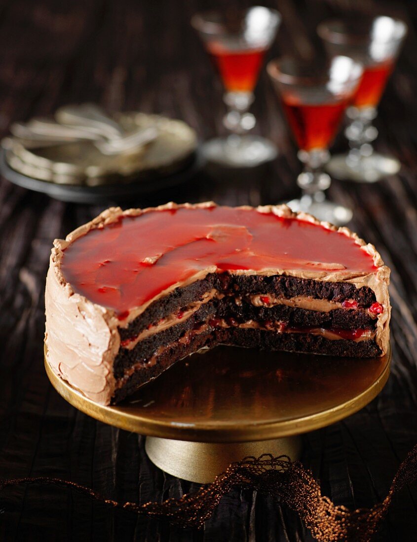 Mogador (chocolate and passion fruit cake)