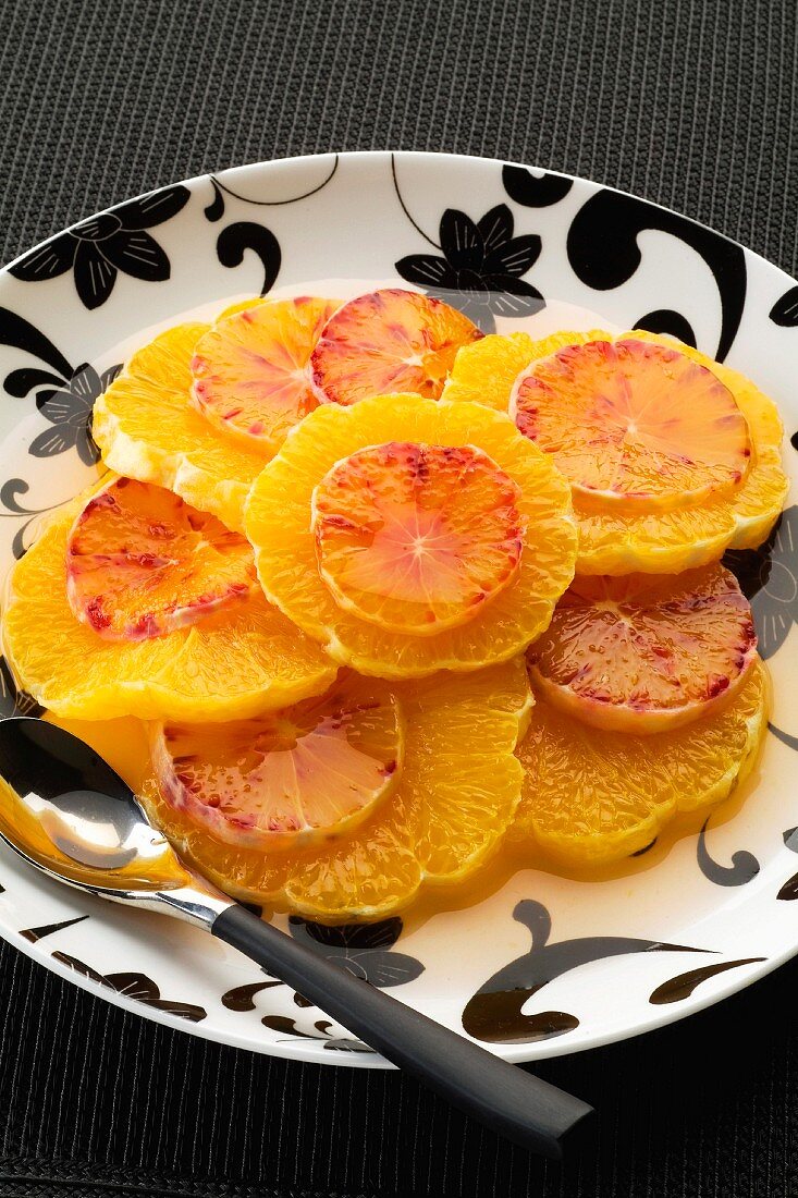 Orange and Muscat fruit salad