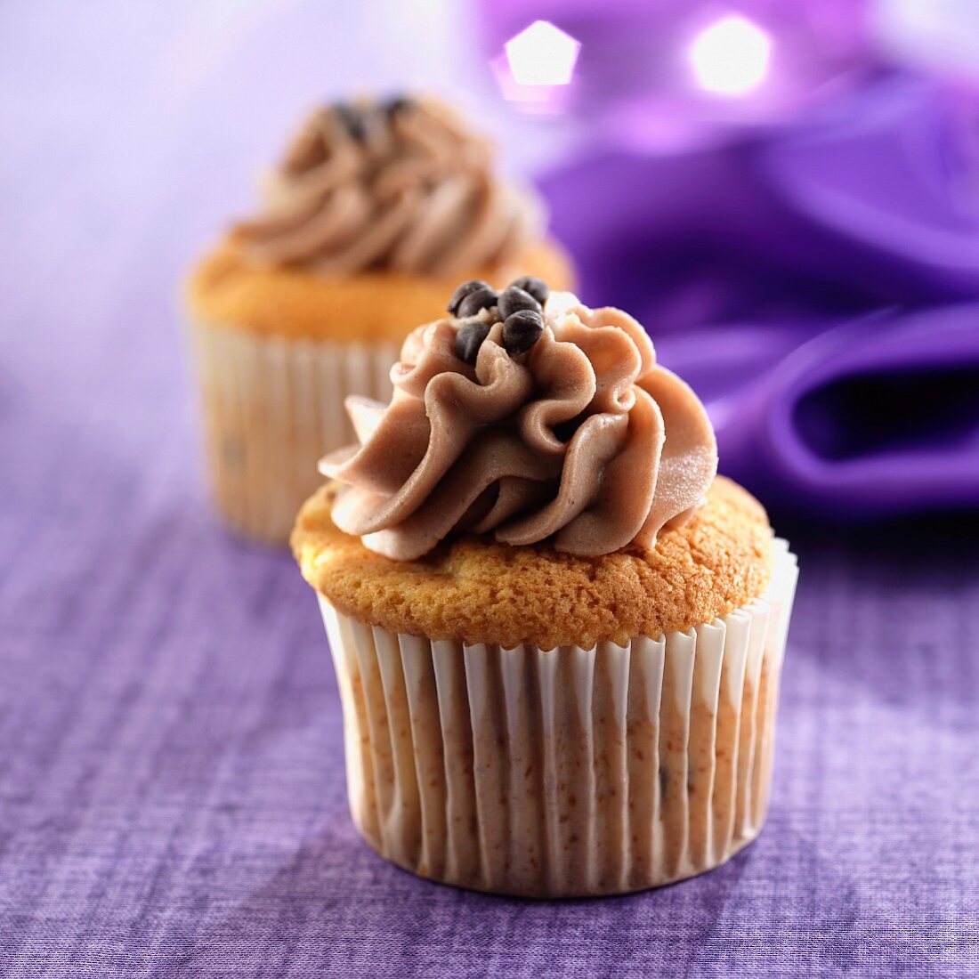 Coffee mousse cupcake