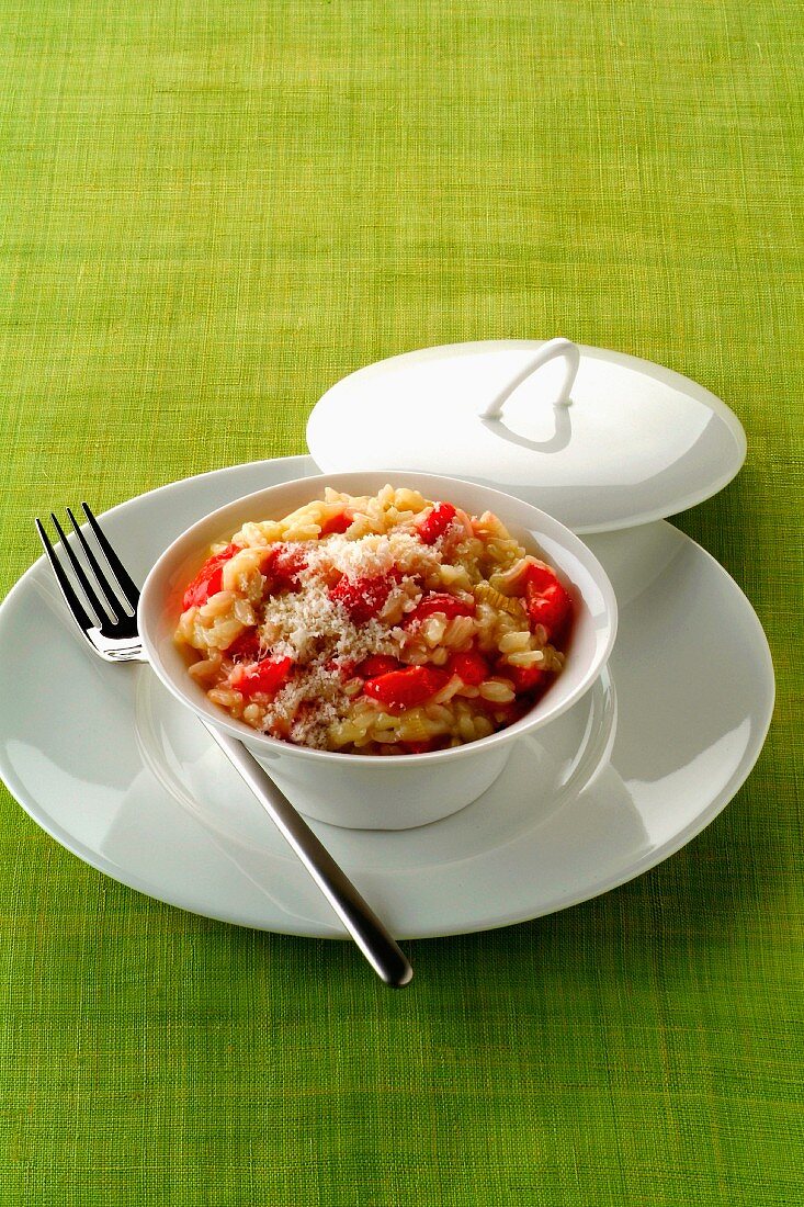 Strawberry risotto